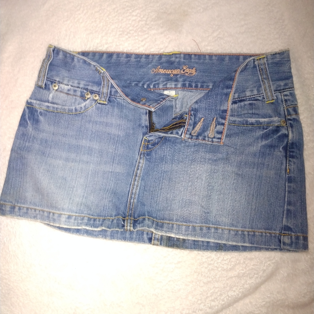 American Eagle Outfitters Blue Mini Pencil Skirt